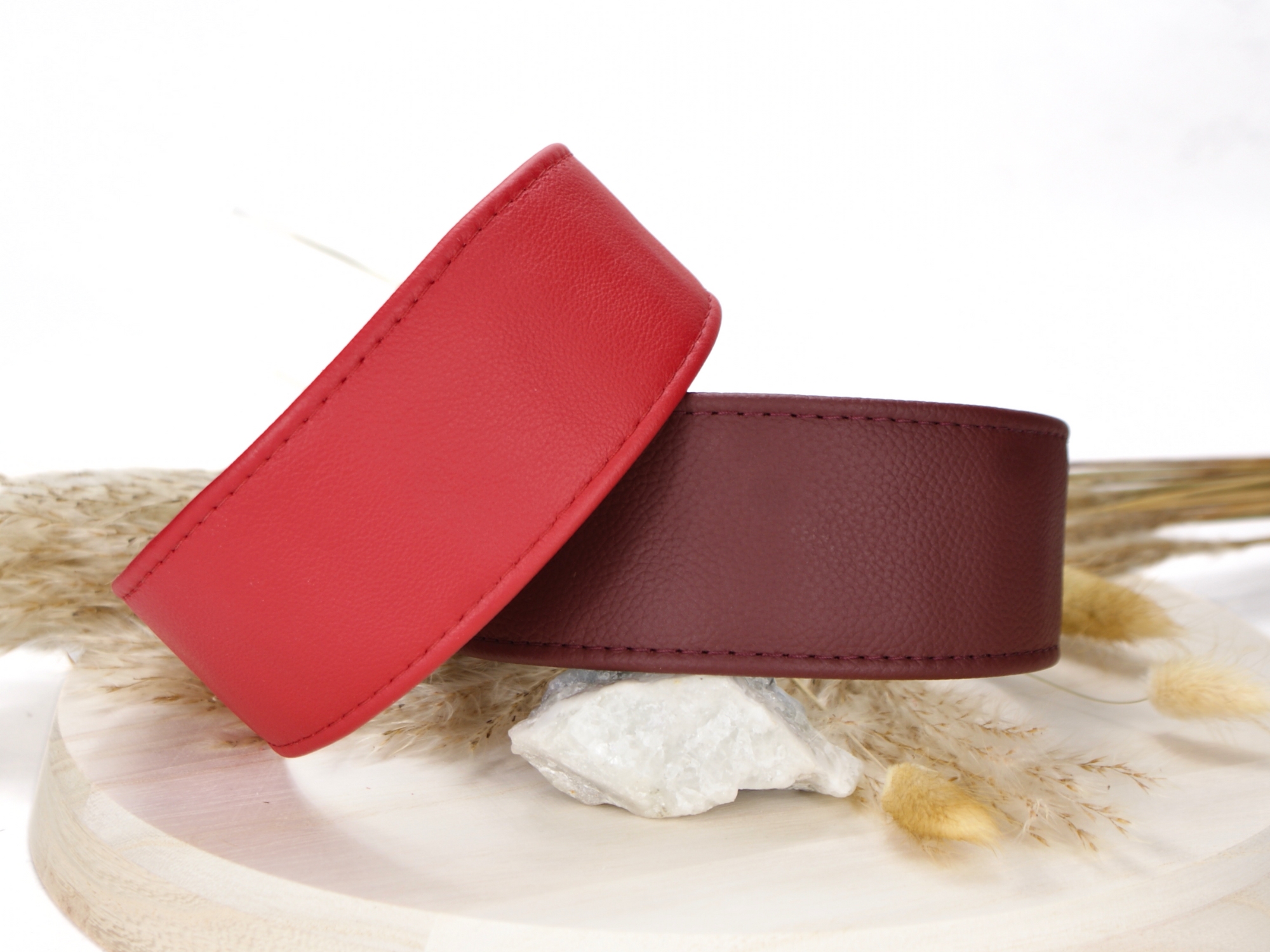 Zugstopp Basic in Rot und Bordeaux