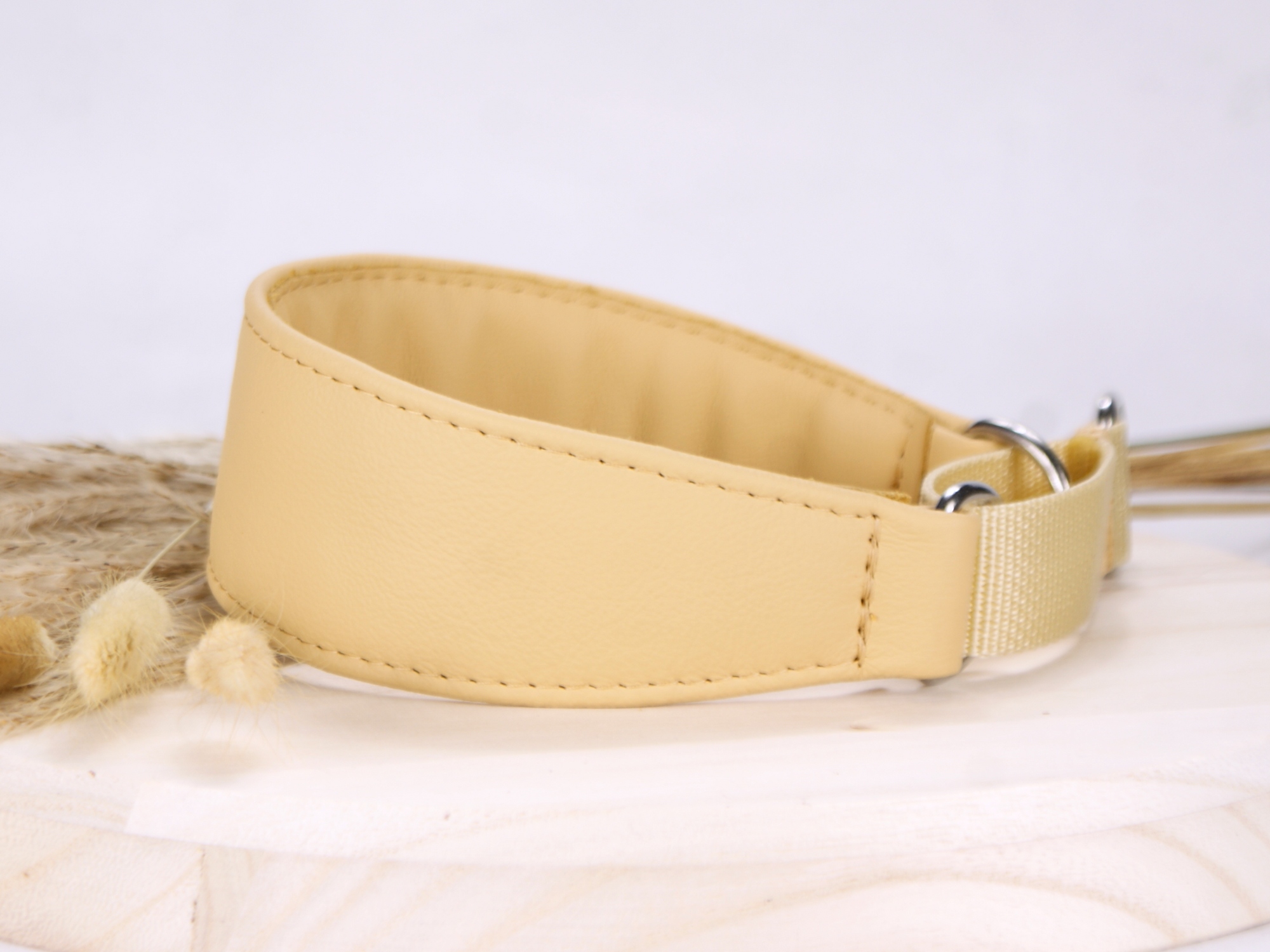 Zugstopp Basic in Sand, Edelstahlbeschläge