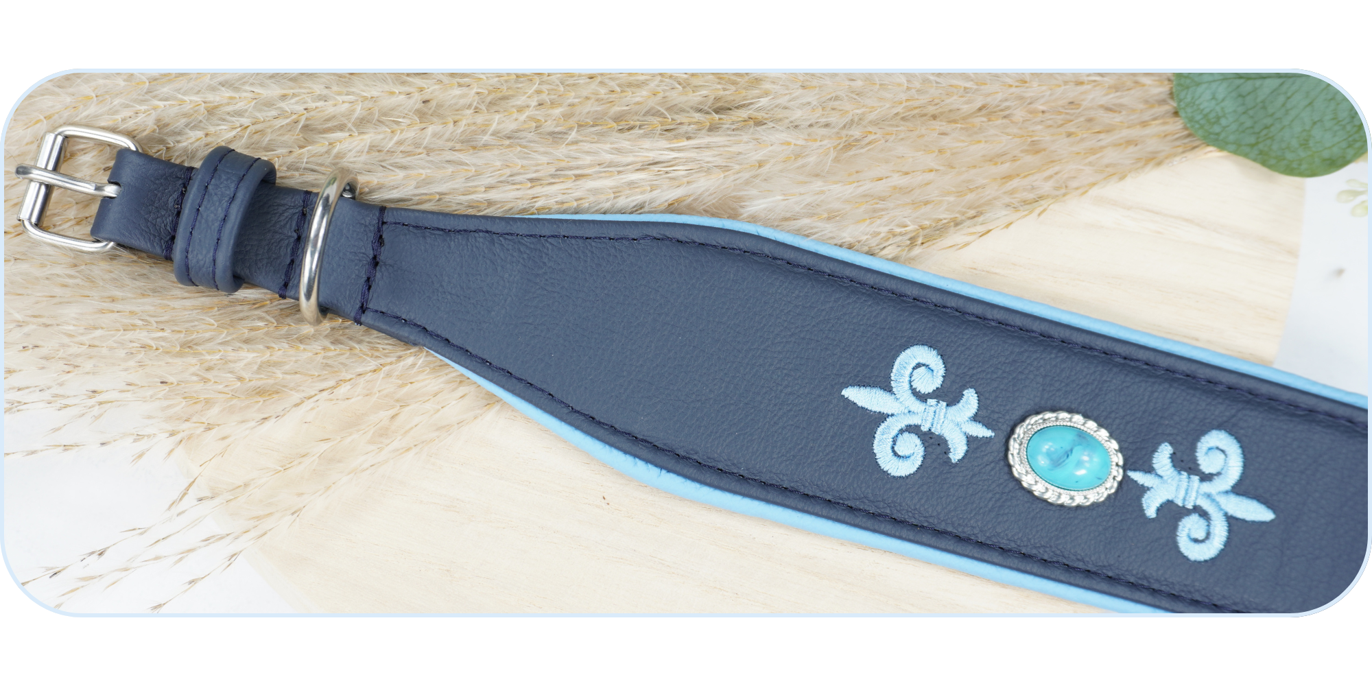 Besticktes Windhundhalsband