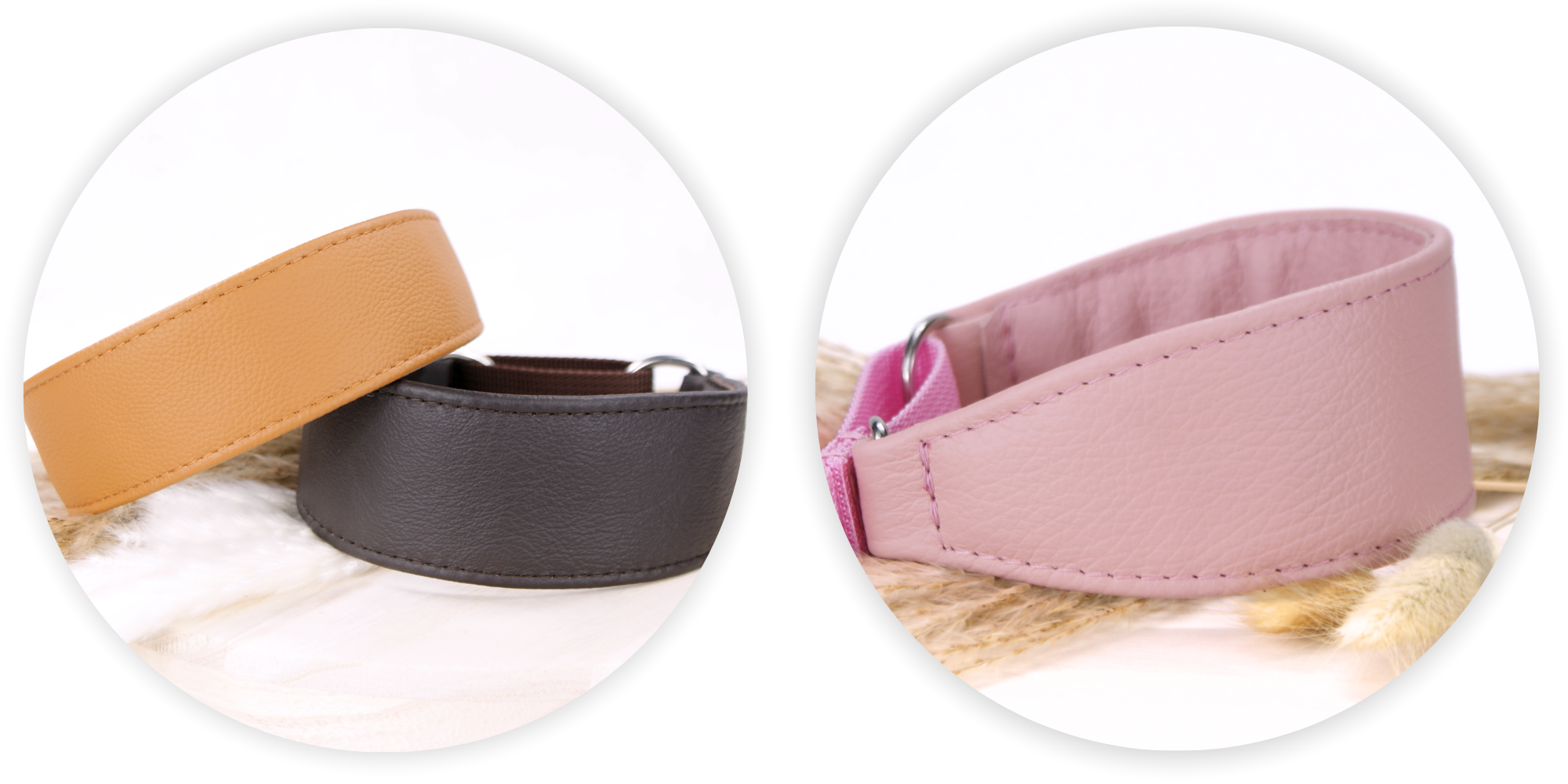 Zugstopp-Halsbänder aus Leder